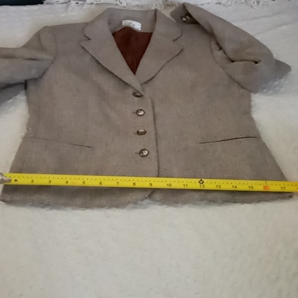 Country Suburbans Wool Vintage Herringbone Jacket Union ILGWU Sz 6 - Picture 12 of 15